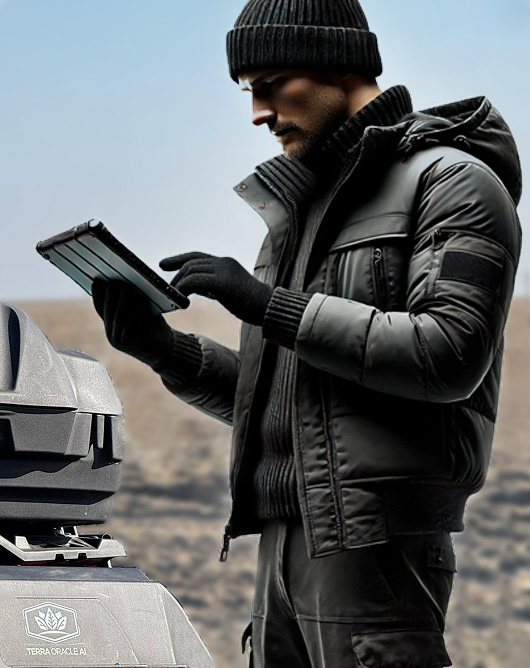 Operator with tablet